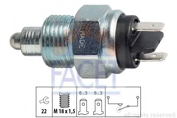 Датчик включения заднего хода - Facet 7.6133