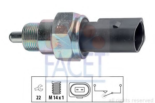 Датчик включения заднего хода - Facet 7.6238