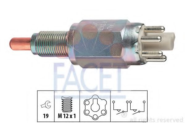Датчик включения заднего хода - Facet 7.6243