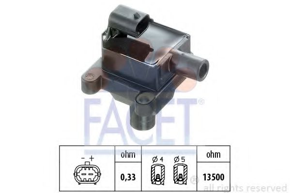Катушка зажигания - Facet 9.6297