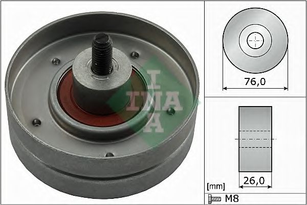 Промежуточный ролик поликлинового ремня - INA 532 0252 30