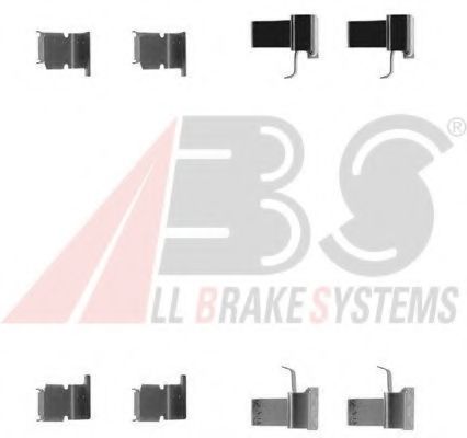 Комплектующие, колодки дискового тормоза - ABS 1262Q