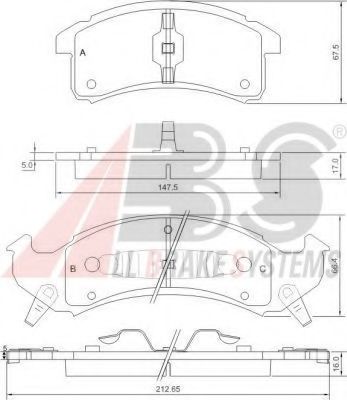 Колодки тормозные дисковые - ABS 38623