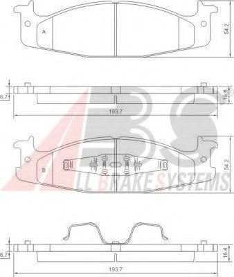 Колодки тормозные дисковые - ABS 38632