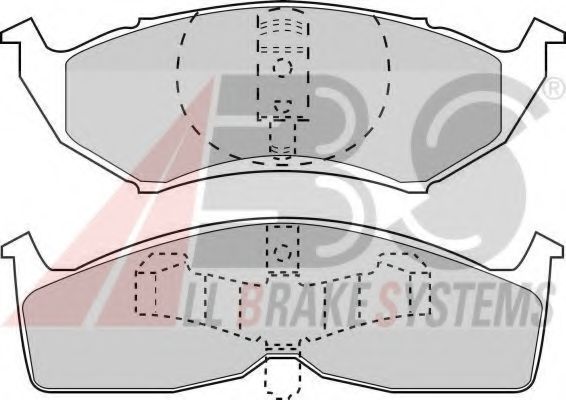 Колодки тормозные дисковые - ABS 38730