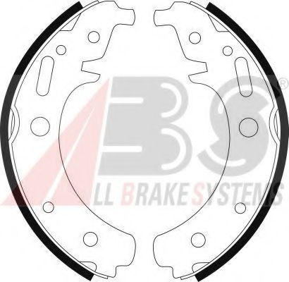 Колодки тормозные барабанные - ABS 8998
