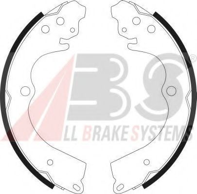 Колодки тормозные барабанные - ABS 9070