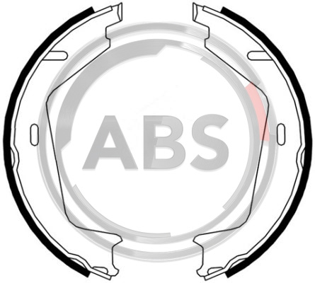 Колодки тормозные барабанные | зад | - ABS 9071