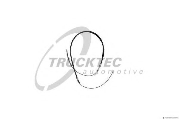 Трос стояночного тормоза | зад лев | - Trucktec Automotive 02.35.042