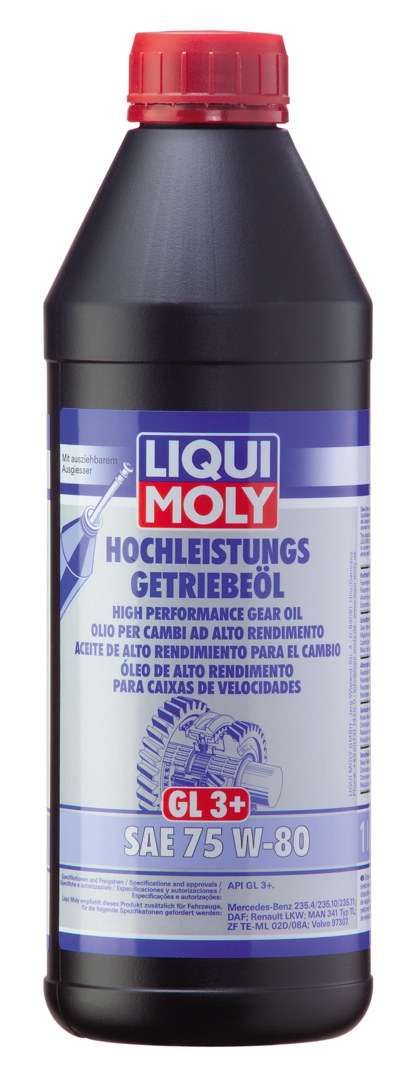 75w-80 Hochleistungs-Getriebeoil gl3+, 1л (НС-синт.транс.масло) - Liqui Moly 4427