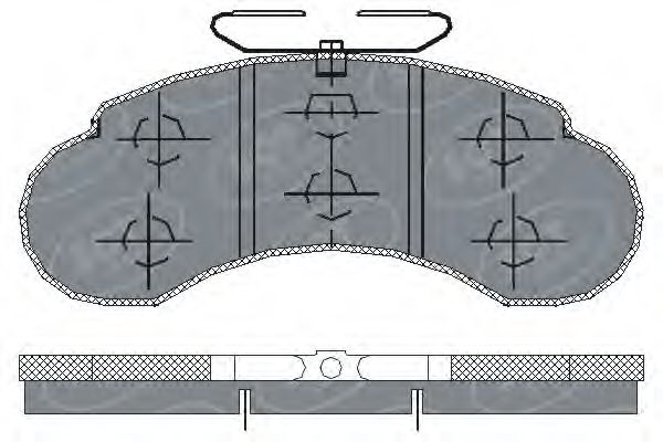 Колодки тормозные дисковые - SCT Germany SP 155