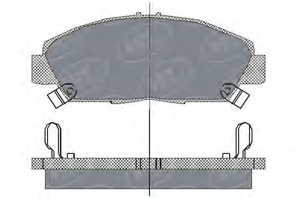 Колодки тормозные дисковые - SCT Germany SP 203