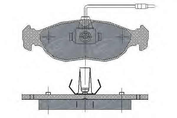 Колодки тормозные дисковые - SCT Germany SP 214