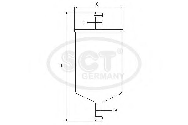 Фильтр топливный - SCT Germany ST 308/1