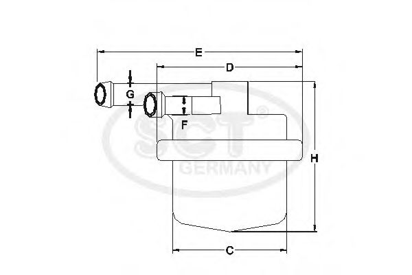Фильтр топливный - SCT Germany ST 334