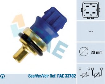 Датчик температуры охлаждающей жидкости - FAE 33780
