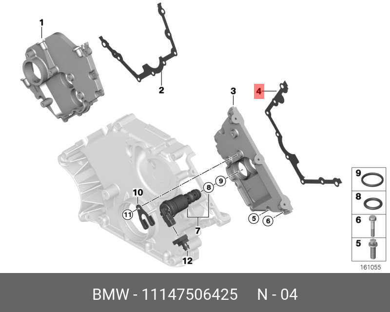 Прокладка передней крышки ГРМ - BMW 11 14 7 506 425