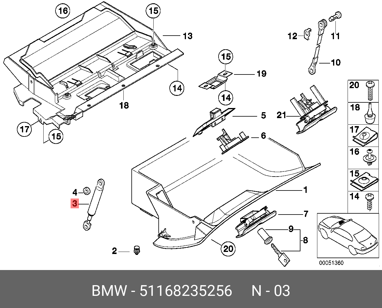 photos remove e36 glovebox image06 - BMW E36 Image Viewer