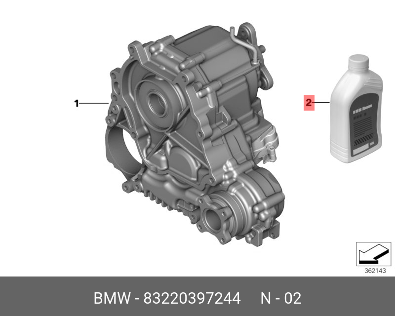Масло трансмиссионное TF 0870, 1л - BMW 83 22 0 397 244