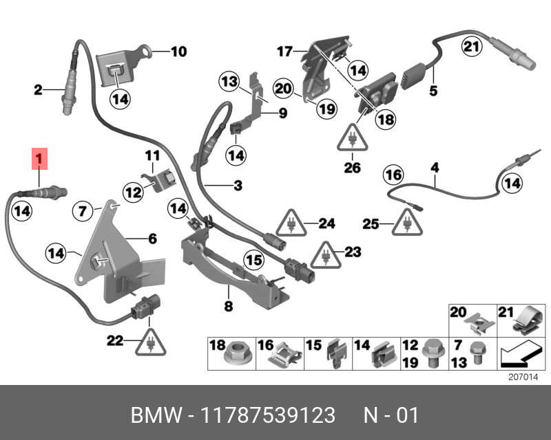 Лямбда-зонд - BMW 11 78 7 539 123