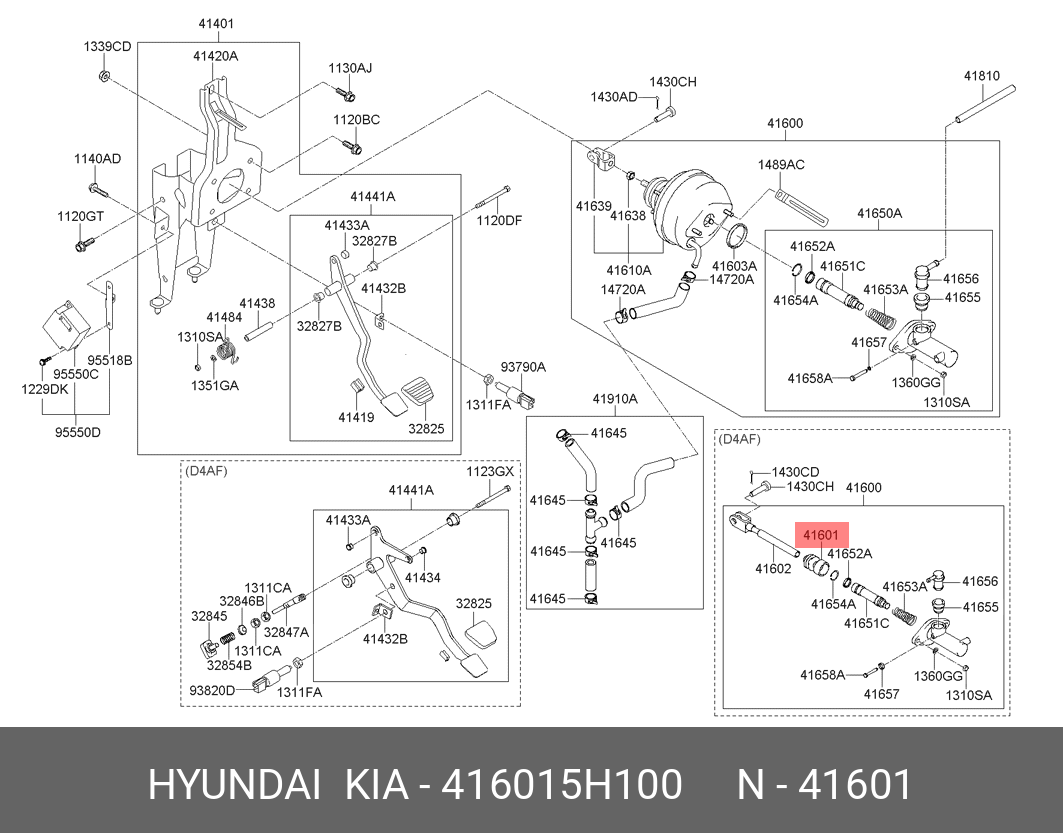 Пыльник карданного вала - Hyundai/Kia 416015H100