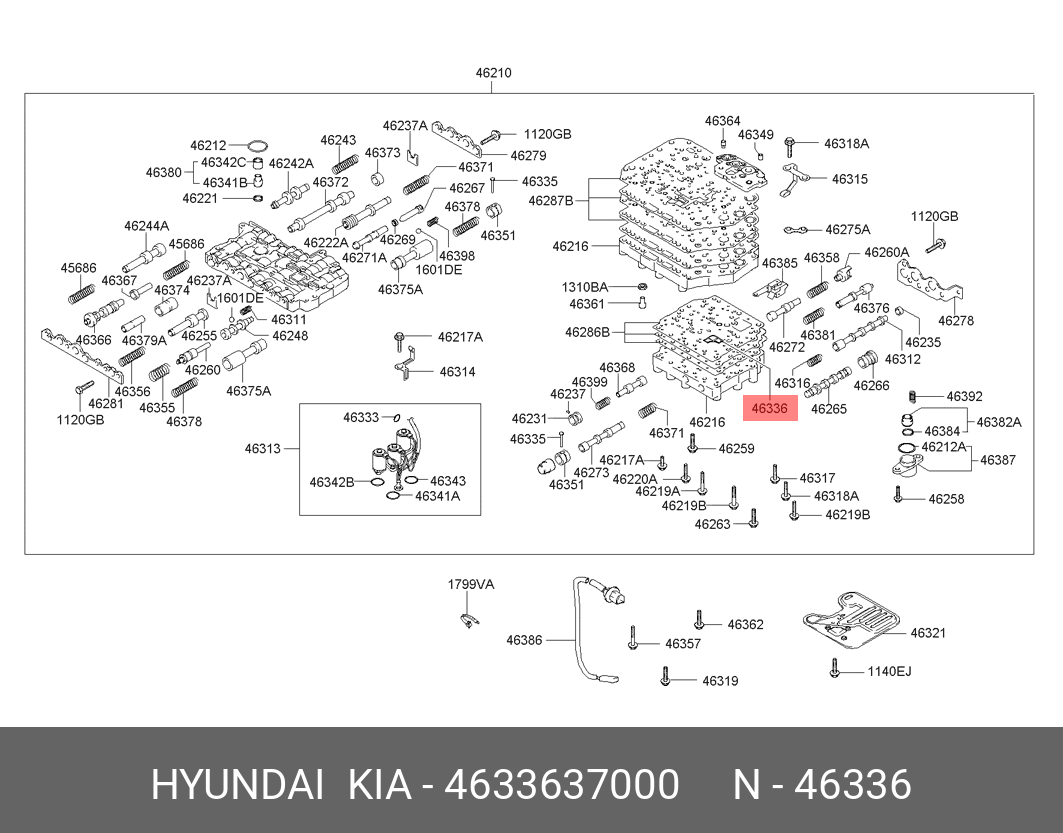 Фильтр масляный - Hyundai/Kia 4633637000