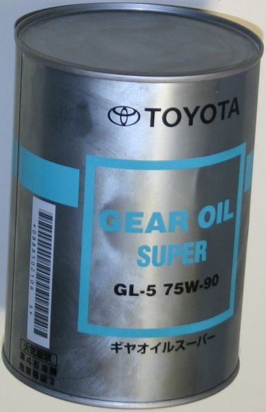 75w-90 Gear Oil Super API gl-5, 1л (синт. транс. масло) - Toyota 08885-02106