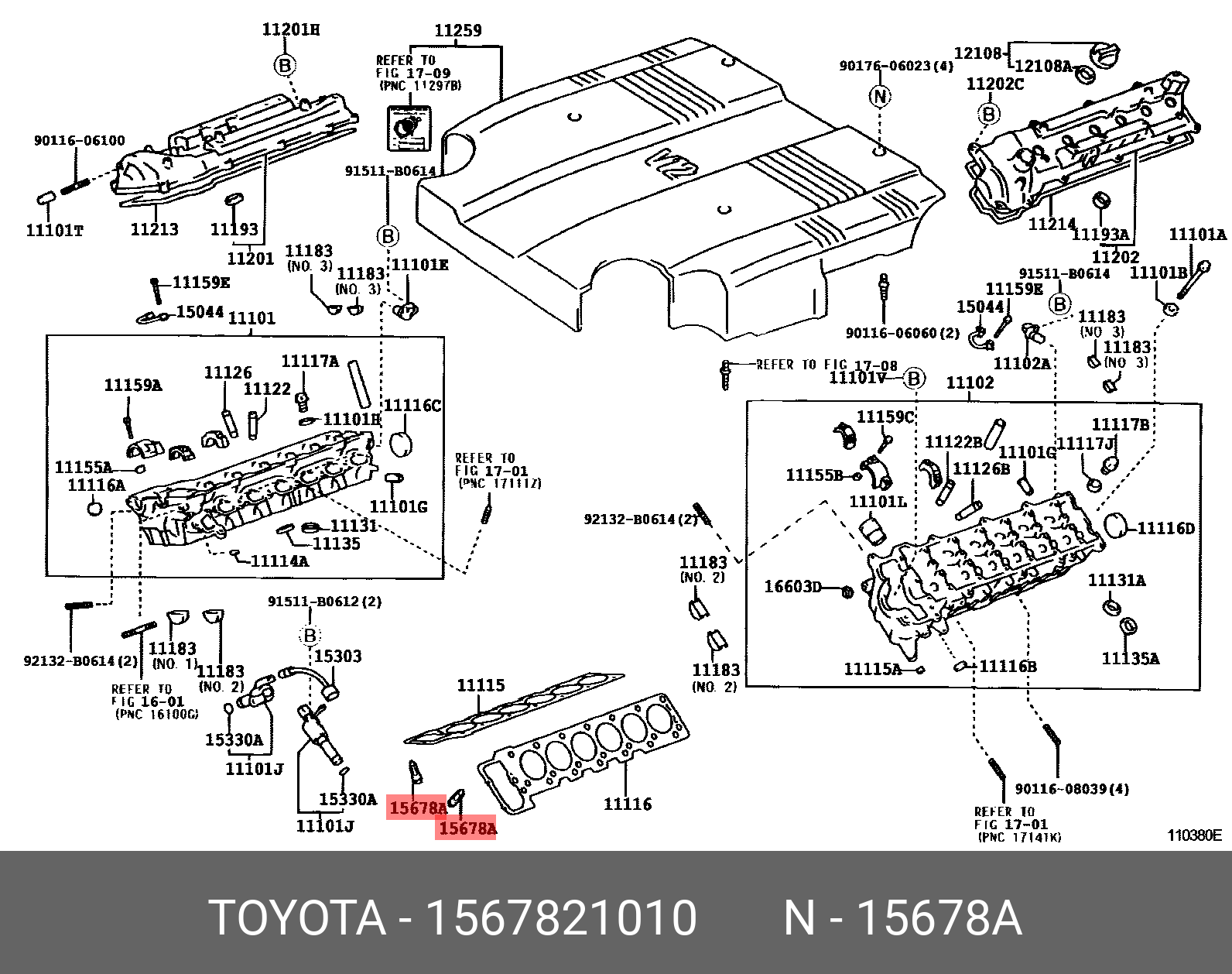 Фильтр клапана vvti - Toyota 15678-21010