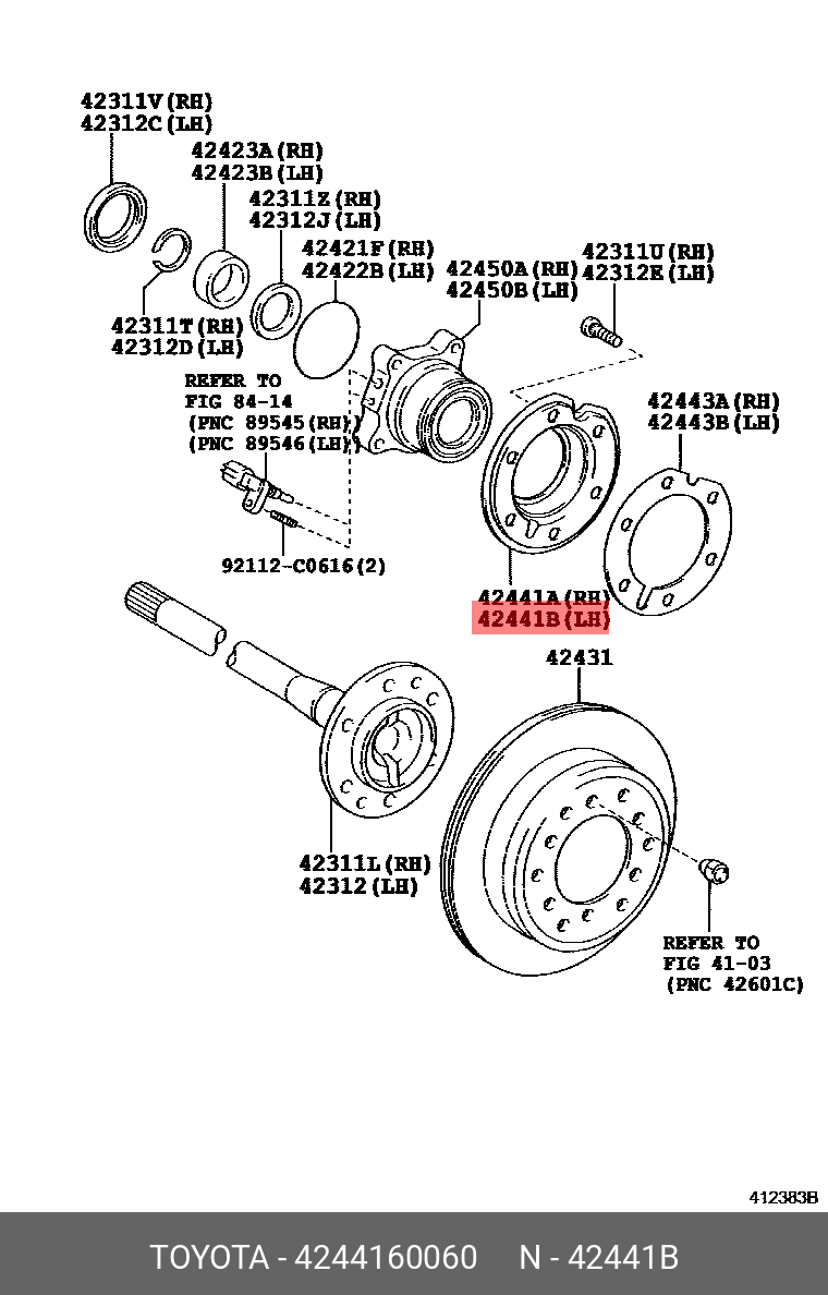 Тормозной барабан - Toyota 42441-60060
