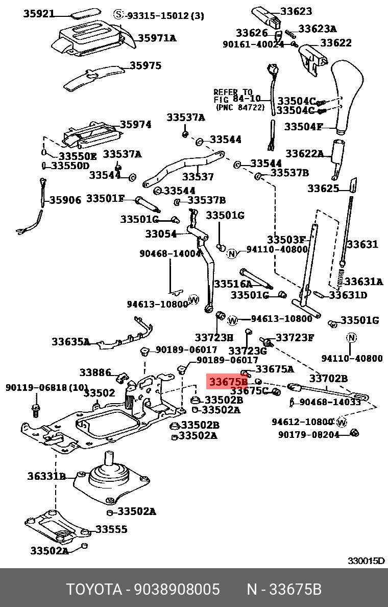 Сайлентблок верх. - Toyota 90389-08005