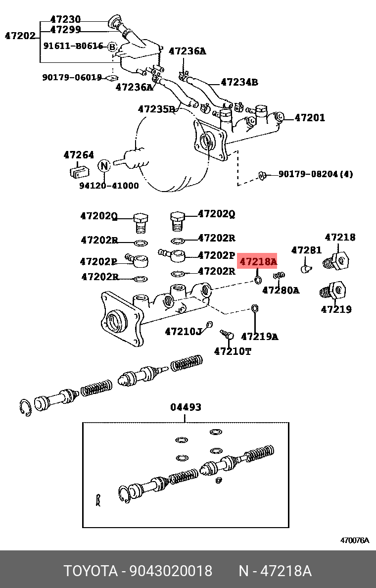 Шайба форсунки - Toyota 90430-20018