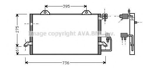 Конденсатор кондиционера - AVA AI 5121