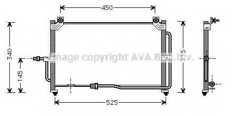 Конденсатор кондиционера - AVA DW 5028