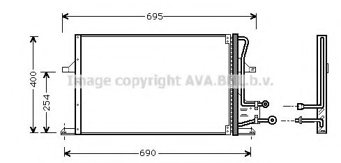 Конденсатор кондиционера - AVA FD 5227