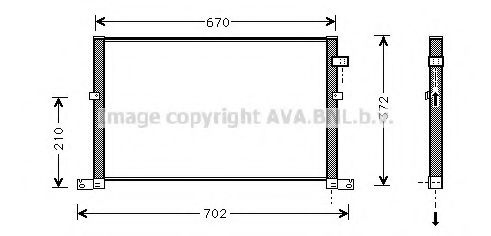 Конденсатор кондиционера - AVA FD 5334