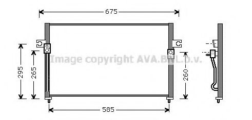 Конденсатор кондиционера - AVA HY 5058