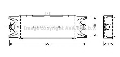 Радиатора интеркулера - AVA IV 4045