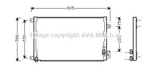 Конденсатор кондиционера - AVA LC 5071