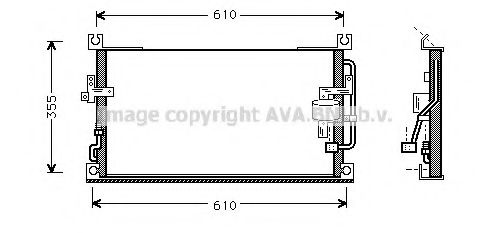 Конденсатор кондиционера - AVA MT 5107
