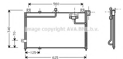 Конденсатор кондиционера - AVA MZ 5125