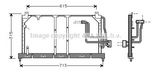 Конденсатор кондиционера - AVA OL 5224