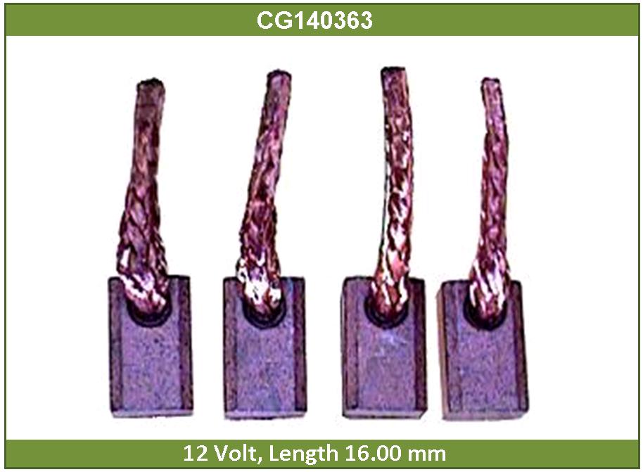 140363c_щетки стартера! (7 7170 1=7 7370 1=132559c) denso 6.5x10x16 12v  honda, isuzu - Cargo 140363