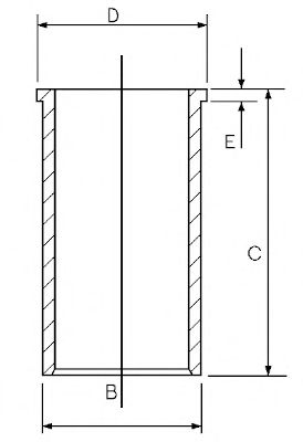 Гильза MB D=102mm - Goetze 14-028610-00