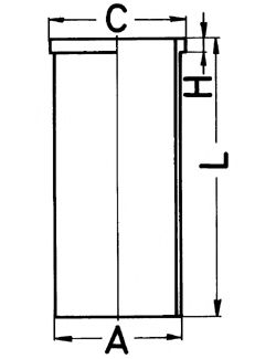 Гильза - Kolbenschmidt 89 069 190