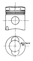 Поршень BF4L/BF6L DEUTZ 1020