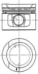 Поршень aac/aaf VW 81,50 - Kolbenschmidt 90 942 620