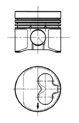 Поршень 1,9d/td seat/vw/audi 80,51 - Kolbenschmidt 91 429 630