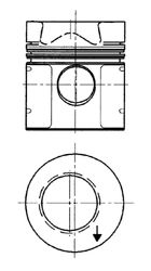 Поршень - Kolbenschmidt 91 598 600