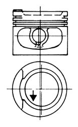 Поршень 1,8 ds/rp seat/vw/audi 81,26 - Kolbenschmidt 93 928 610