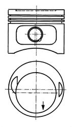 Поршень m102 MB 96,0 - Kolbenschmidt 93 968 610
